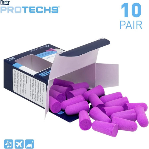 Flents Schaumstoff Ohrstöpsel, 10 Paar mit Koffer zum Schlafen, Schnarchen, lauten Geräuschen, Reisen - Bild 2 von 7