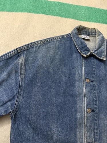 Vintage 70s Big E Levis Strauss Movin On Workwear Chore Coat Jacket Small S Rare - Picture 14 of 24