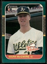 1987 Donruss The Rookies #1 Mark McGwire VG/VG-EX