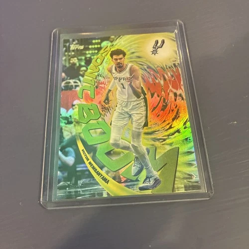 2025-26 Victor Wembanyama Topps Flagship Sonic Boom Case Hit SSP 1:1,930 Spurs