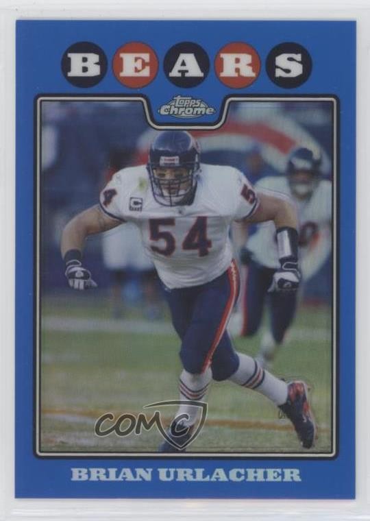 2008 Topps Chrome Blue Refractor Brian Urlacher #TC115 HOF h8k