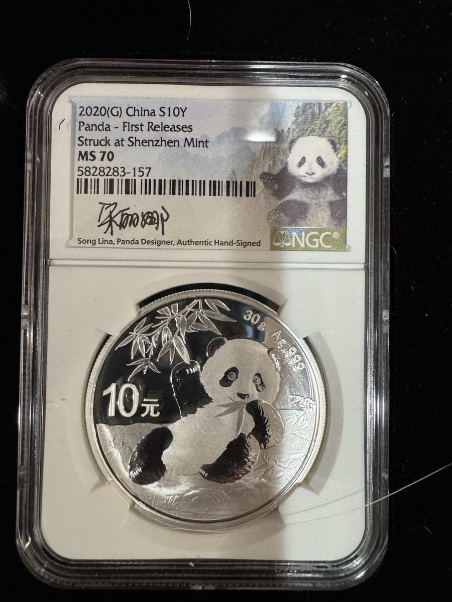 2020 China Panda MS70 First Releases 3-Mint Signed Set | eBay
