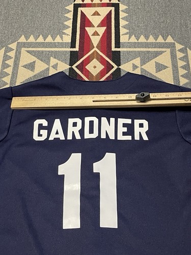 Majestic Yankees Brett Gardner Jersey Youth Size 7 MLB Baseball T30 - Picture 8 of 8