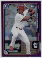 2015 Nick Plummer Bowman Chrome Purple Refractor  RC 211/250    #151 (D440)