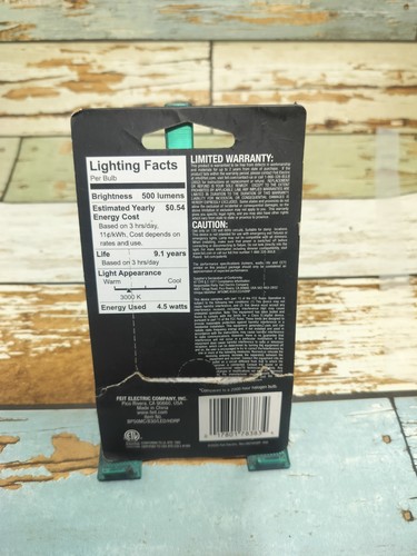 Feit Electric 50-Watt Equivalent Bright White (3000K) T4 Mini Candelabra - Picture 2 of 3