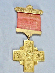 United Order of the Golden Cross 1876 MEDAL UOCC FRAMINGHAM MASS MEDAL 5"