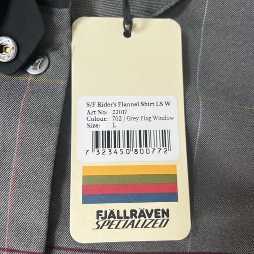 Specialized x Fjallraven Rider's Long-Sleeve Flannel Shirt | Women’s L | NWT - Picture 8 of 15