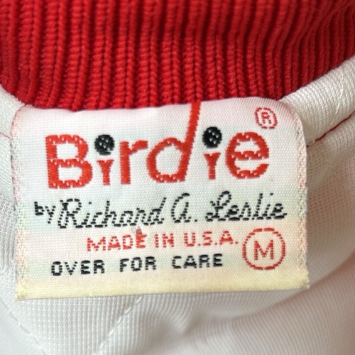 Vintage Birdie Park City Letterman Jacket In Red Size Medium Made In USA - Picture 6 of 7