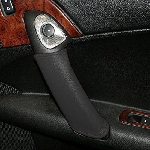 C6 Corvette Leather Door Handle Accent : Black - Bild 1 von 1