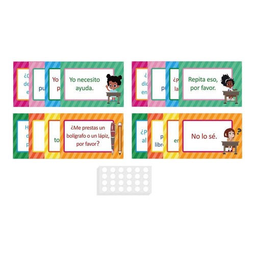 16Pcs Spanish Poster Classroom Decorations Wall Chart 21x28.5cm for Baby - Bild 6 von 7