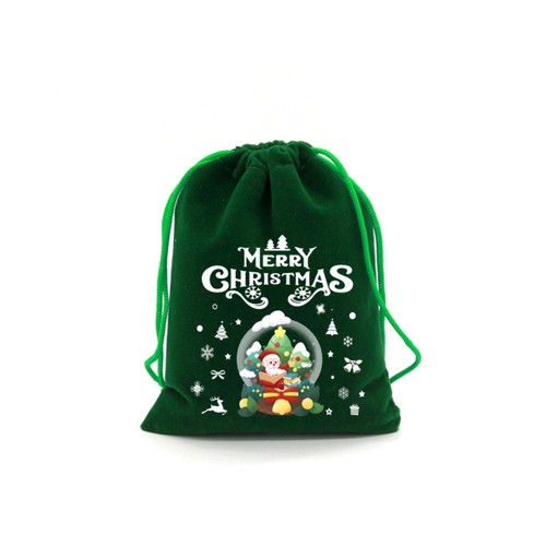 Pleuche Christmas Gift Bags Xmas Gift Wrapping Bag New Year Party - Picture 2 of 20