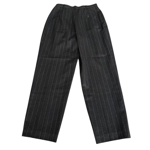 Lauren Ralph Lauren Petite Wolle Nadelstreifen Plissee Anzughose Hose Größe 10P - Bild 5 von 11