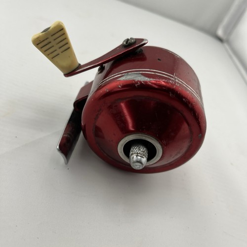 Carrete de dardos Bronson vintage 905 rojo pulsador EE. UU. - Imagen 5 de 5
