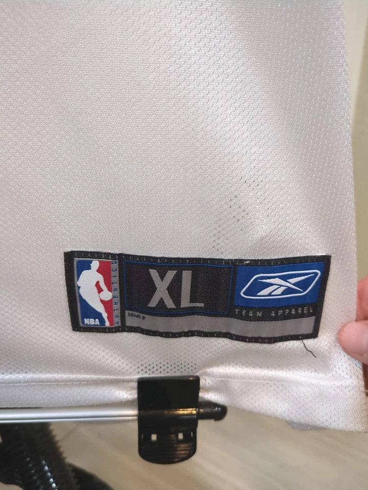 Camiseta deportiva Reebok Vintage NBA Houston Rockets #11 Yao Ming blanca roja para hombre XL Foto 4 de 4