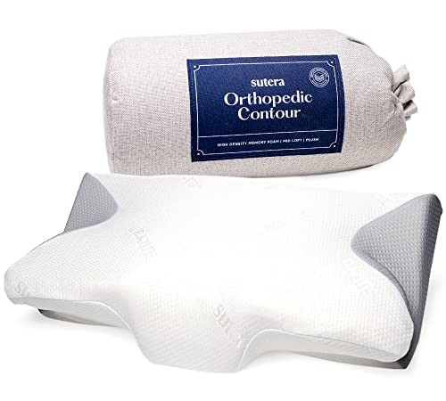SUTERA - Dream Deep Contour Memory Foam Pillow, Orthopedic Cervical Support f... - Picture 8 of 8