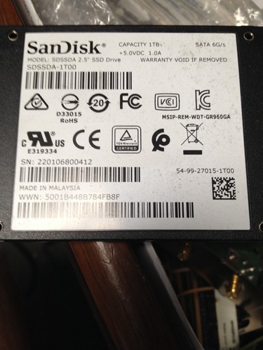 SanDisk SSD Plus...SDSSDA-1T00... 1TB 2.5-Inch SATA III Internal...TESTED - Afbeelding 4 van 4
