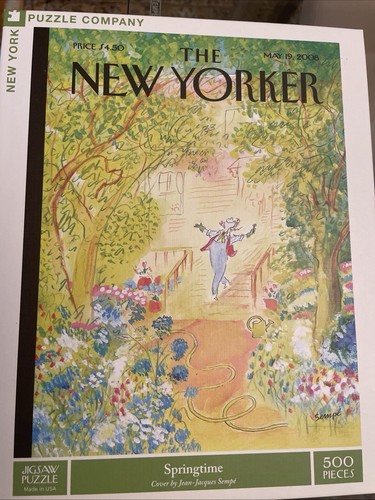 The New Yorker 500 Piece Jigsaw Puzzle “Springtime” Pre-owned