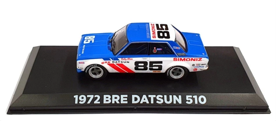 Greenlight escala 1/43 86345 - 1972 Bre Datsun 510 #85 Bobby Allison - azul/blanco Foto 4 de 4