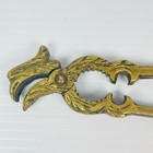 Vtg. Heavy Rooster Chicken Bird Brass Nut Crab Cracker Bottle Opener Nutcracker