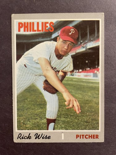 1970 Topps #605 Rick Wise Philadelphia Phillies