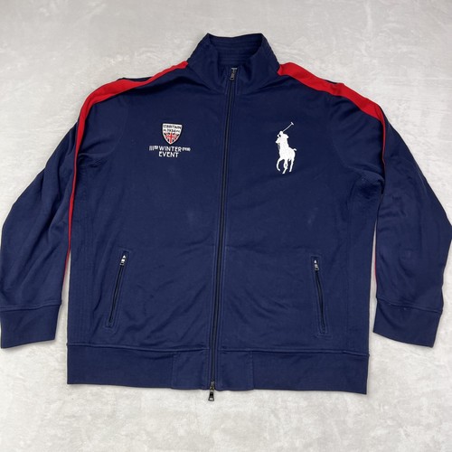Polo Ralph Lauren Full Zip Jacket Big Pony 1934 Patch Great Britain Winter Event