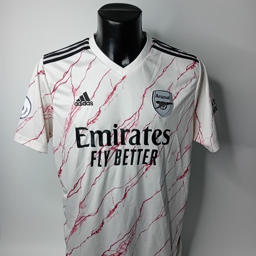 ARSENAL ADIDAS JERSEY 2020 AWAY MENS SIZE XXL WHITE MARBLE SHIRT - RARE RETRO - Picture 2 of 13