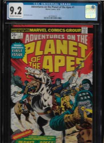 1975  " PLANET of the APES  "   1st ISSUE MARVEL COMIC BOOK CGC GRADED 9.2 - Picture 5 of 8