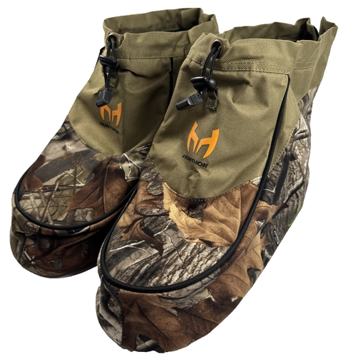 Hunthor Boot Insulators XL 12–13 Black Camo Hunting Overboots Waterproof Warm - Picture 3 of 9