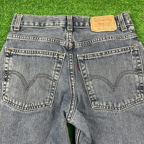 Levis 569 Jeans Boys 26x26.5 Reg. Loose Straight Blue Denim Cotton School Play - Picture 10 of 15