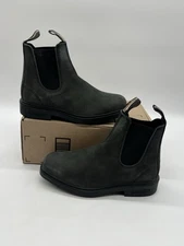 Blundstone 063 Women UK 6.5 Sz US 9.5 Rustic Black Leather Chelsea Ankle Boots.