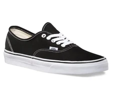 NEW Vans Authentic Canvas SKATEBOARDING  BLACK/WHITE VN000EE3BLK UNISEX SHOE