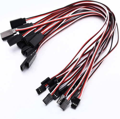 10 pc 300MM Servo Extension Male to Female Lead Wire Cable For RC/Futaba/JR 30cm - Picture 1 of 6