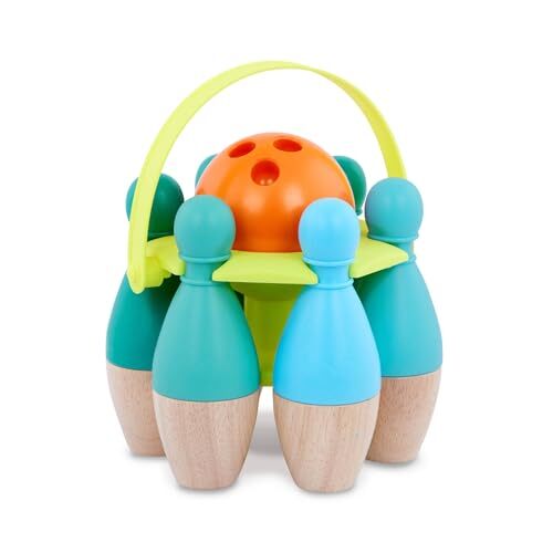 – Kids Bowling Set – 6 Pin Bowling Set & Ball – Wooden Pins Wooden Bowling Set - Picture 5 of 7