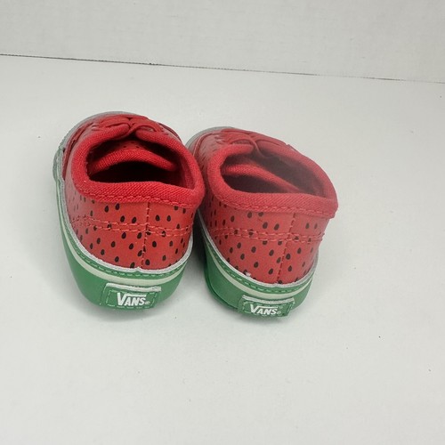 Vans Baby Infant Size 2 Sneakers Slip-On V Crib Watermelon Shoes - Picture 5 of 12