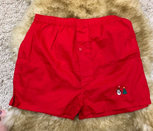 Oviesse Intimo uomo RED men cotton Boxer size L christmas Tree Snowman |  eBay