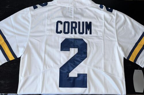 Blake Corum Michigan Wolverines White Jersey Stitched 2 All Sizes NWT - Picture 3 of 5