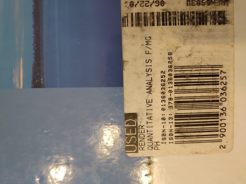 Quantitative Analysis for Management by Render, Barry, Stair, Hanna (10th Ed) - 第 7/7 張圖片