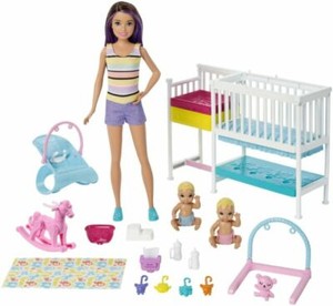 Barbie Skipper Babysitters Inc Nap 'n' Nurture Nursery Dolls and Playset