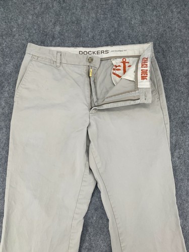 Dockers Khaki Diem Pants Womens Size *36 x 32 D3 Classic Fit Straight Leg  - Picture 6 of 12