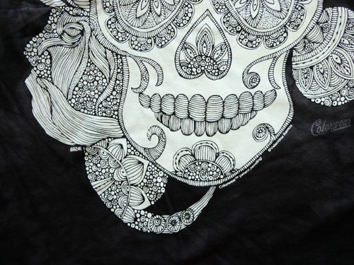 Camiseta ""Color Me" The Mountain Tie Dye Day of the Dead, talla pequeña (S), rara, negra - Imagen 8 de 20