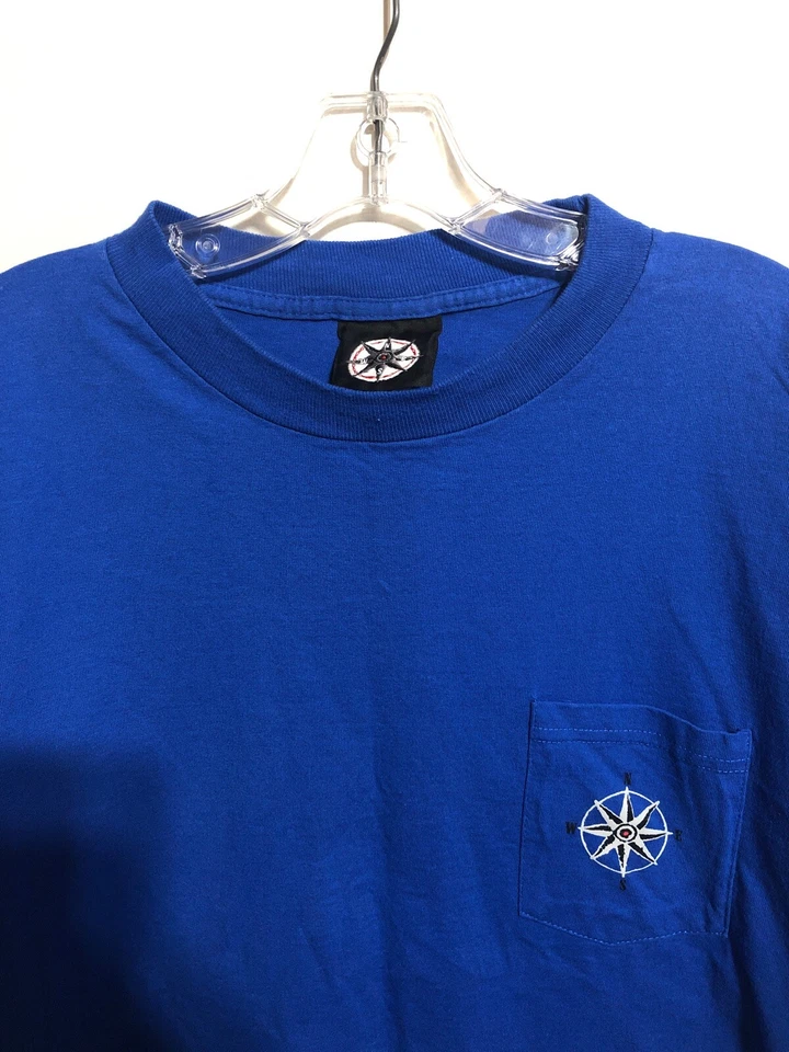 Camiseta N/E/S/W Azul Gráfico Esquí Hacer La Correr XL Hecha en EE. UU. Años 90 Foto 2 de 4