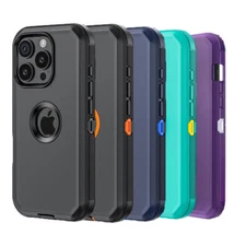 For iPhone 16 / 16 Pro Max Case Heavy Duty Shockproof Hybrid Armor Rugged Cover