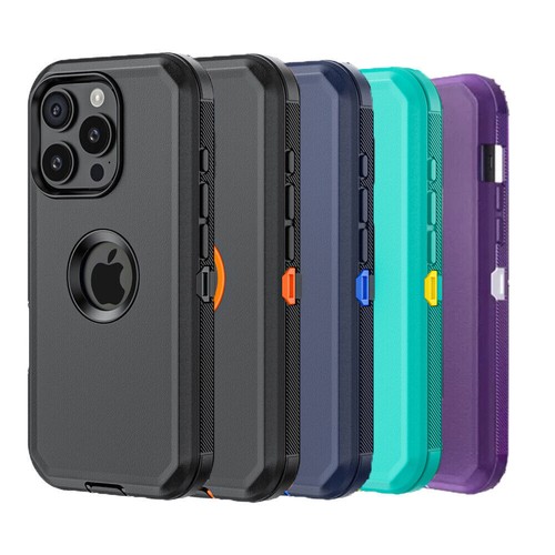 For iPhone 16 / 16 Pro Max Case Heavy Duty Shockproof Hybrid Armor Rugged Cover - Picture 1 of 26