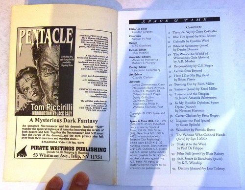 Space & Time #86 – US 1st digest – Fall 1995 - Salmonson, Ward, Russo, Plante - Picture 4 of 4