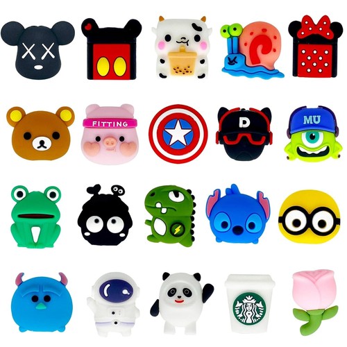 Colorful Cartoon USB-C Charger Protectors - 20 Pack for Enhanced Cable Life - Photo 3 sur 7