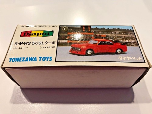 Rare, Collectable DIAPET BMW 3.5CSL Number G-58 in yellow 1:40 scale - Picture 4 of 4
