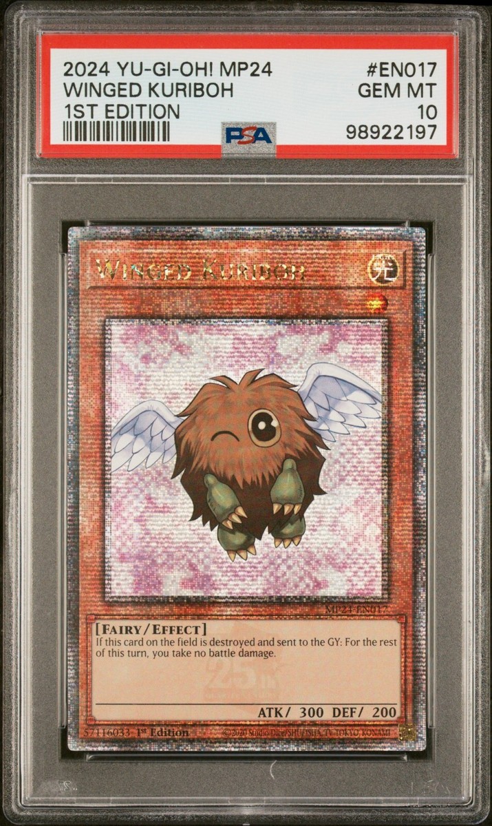 Yugioh PSA 10 WINGED KURIBOH MP24-EN017 QUARTER CENTURY SECRET