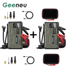 Geeneu 2X 6000A Jump Starter SuperSafe 12V Lithium Jump Box Car Starter Portable