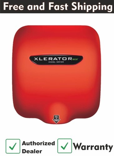 Excel Dryer XL-SP Red XLERATOR Automatic Commercial Hand Dryer,Zinc Die Cast Red - Picture 1 of 2