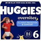 Huggies Size 6 Overnites Baby Diapers: Overnight Diapers, Size 6 (35+ lbs), 84
